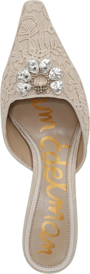 Sam Edelman Women's Brit Embellished-Buckle Dress Mules - Image 4