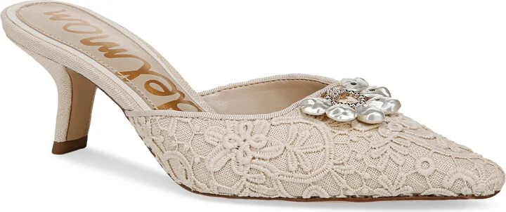 Sam Edelman Women's Brit Embellished-Buckle Dress Mules