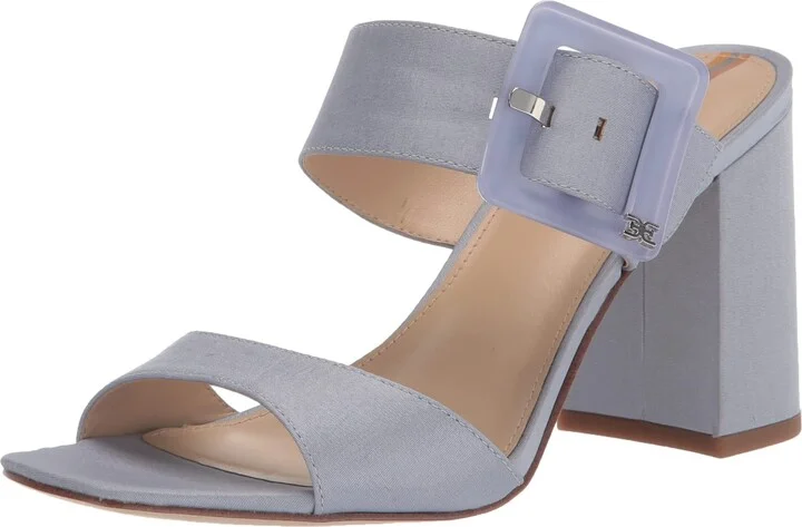 Sam Edelman Women's Dalton Heeled Sandal Oslo Blue 8.5 Medium