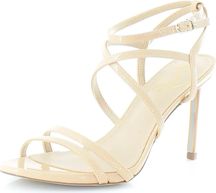 Sam Edelman Women's Delanie Heeled Sandal Beige Blush 9 Medium