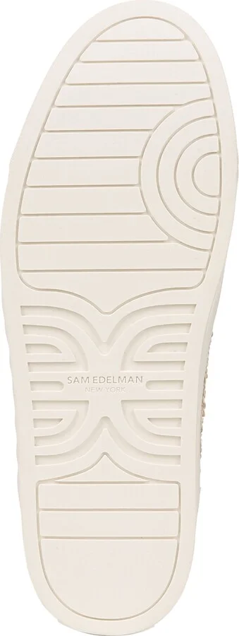 Sam Edelman Women's Elcie Lace-Up Raffia Court Sneakers - Sandshell Multi/Honey Tan - Image 5