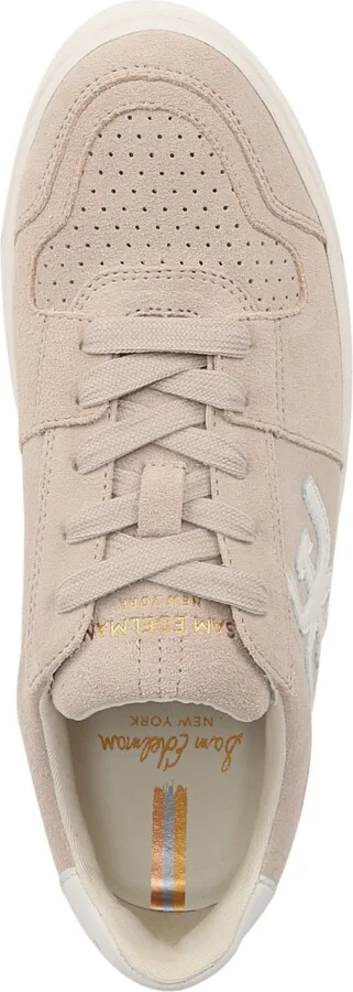 Sam Edelman Women's Ellie Lace-Up Low-Top Sneakers - Limestone/Sugar - Image 4