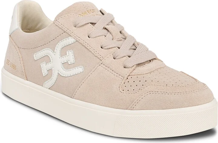 Sam Edelman Women's Ellie Lace-Up Low-Top Sneakers - Limestone/Sugar