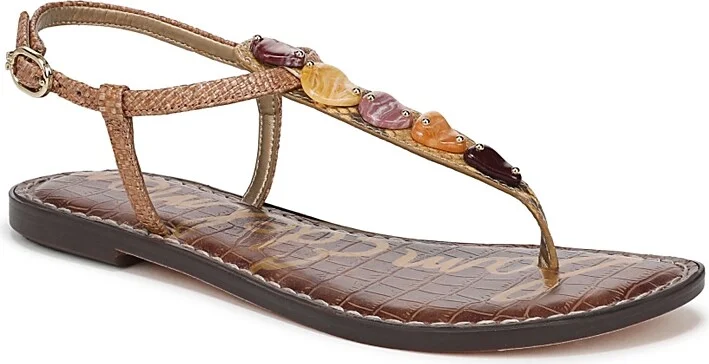 Sam Edelman Women's Gigi Stone Flat Thong Sandals