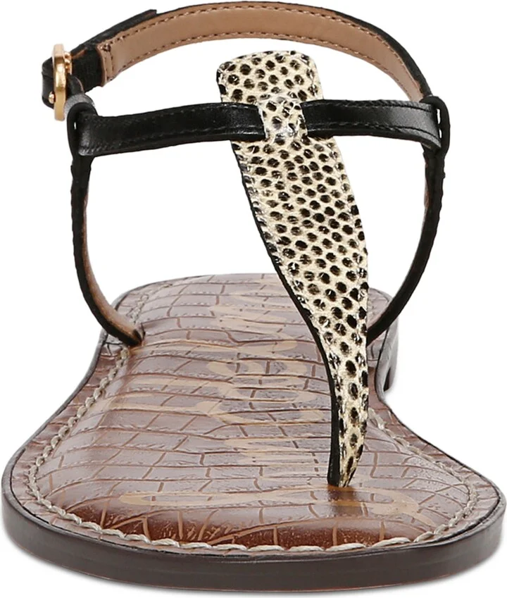 Sam Edelman Women's Gigi T-Strap Flat Sandals - Image 3