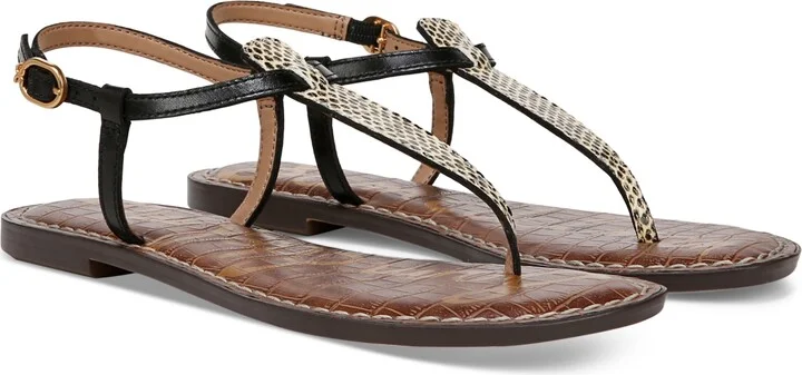 Sam Edelman Women's Gigi T-Strap Flat Sandals