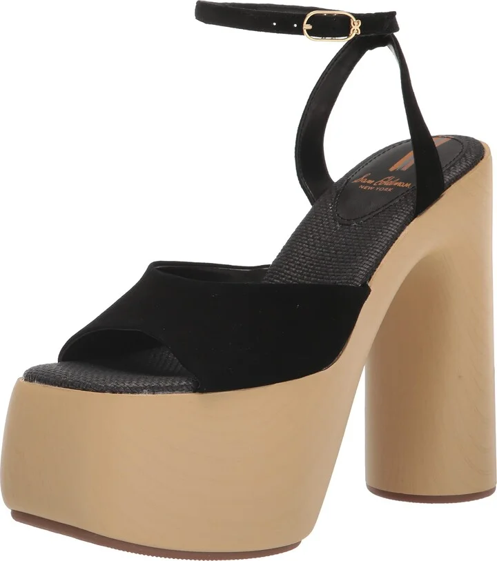 Sam Edelman Women's Grayson Platform Sandal Black 8 Medium