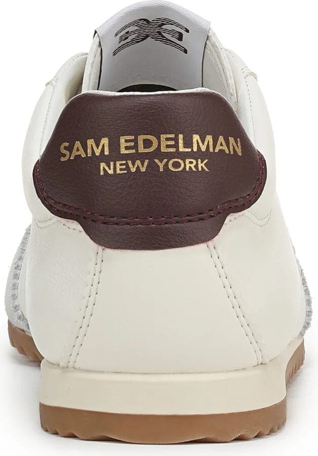 Sam Edelman Women's Isella 2 Lace-Up Sneakers - Optic White, Plum Wine - Image 3