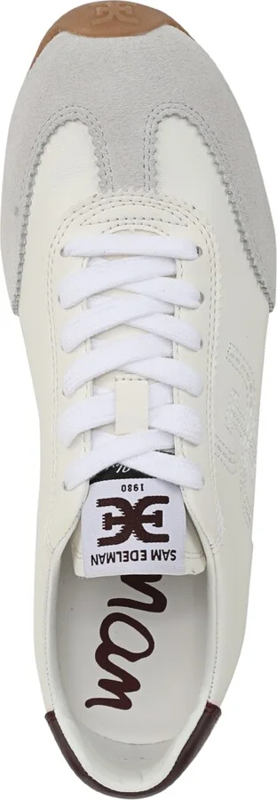 Sam Edelman Women's Isella 2 Lace-Up Sneakers - Optic White, Plum Wine - Image 4