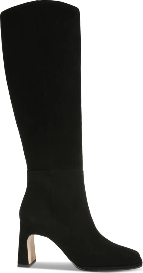 Sam Edelman Women's Issabel Square-Toe Sculpted-Heel Wide Calf Tall Dress Boots - Image 2