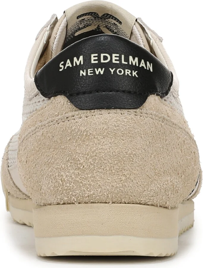 Sam Edelman Women's Ivey Mesh Lace-Up Sneakers - New Ecru, Black - Image 3