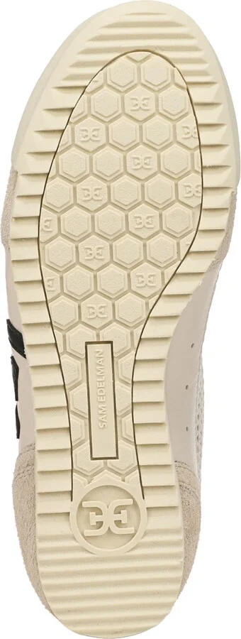 Sam Edelman Women's Ivey Mesh Lace-Up Sneakers - New Ecru, Black - Image 5