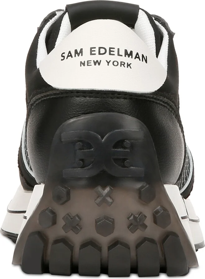 Sam Edelman Women's Jayce Lace-Up Sneakers - Black/White - Image 3
