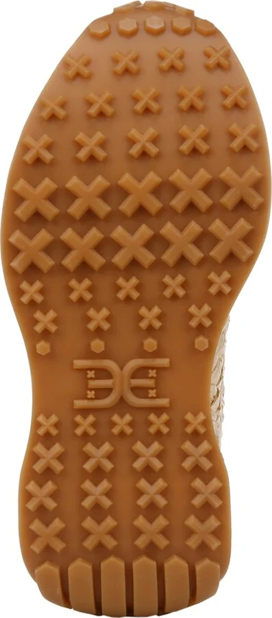 Sam Edelman Women's Jianna Raffia Lace-Up Trainer Sneakers - Warm Sand/Dark Natural - Image 5