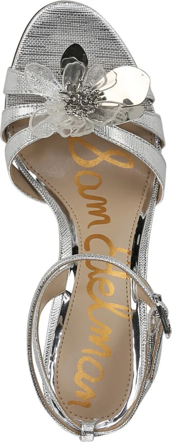 Sam Edelman Women's Joanna Flower-Trim Dress Sandals - Image 4
