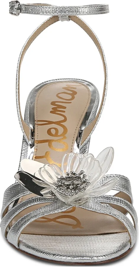 Sam Edelman Women's Joanna Flower-Trim Dress Sandals - Image 6