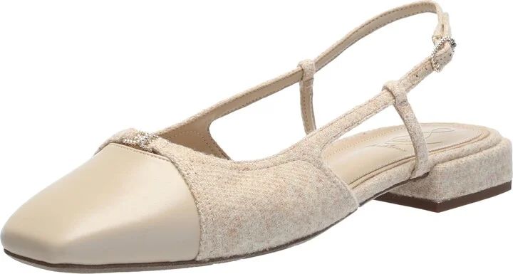 Sam Edelman Women's Kara Ballet Flat Beechwood/Oat 5.5 Medium