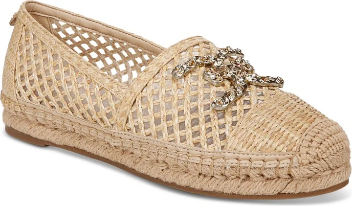 Sam Edelman Women's Khiara Emblem Embellished Espadrille Flats