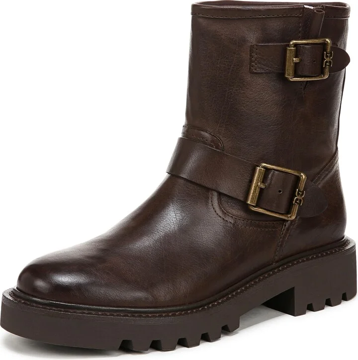 Sam Edelman Women's Kinsley Motorcycle Boot Warm Cocoa 10.5 Medium