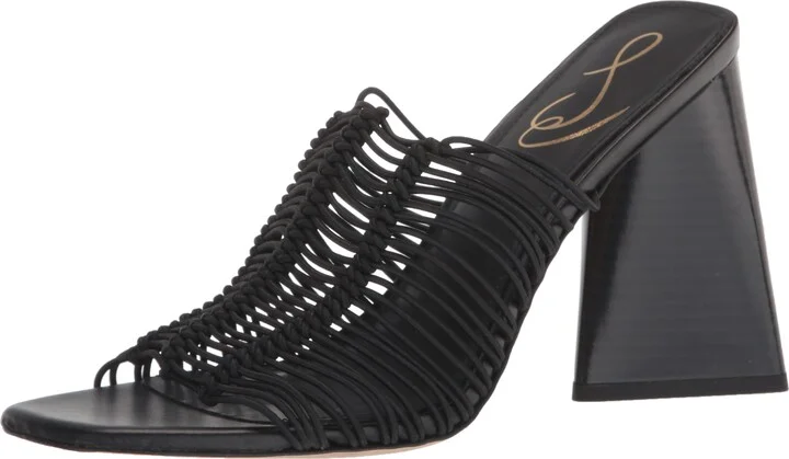 Sam Edelman Women's Laurette Heeled Sandal Black 5.5 Medium