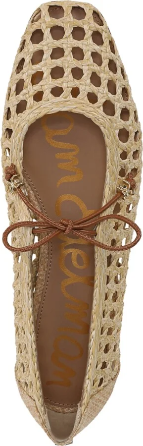 Sam Edelman Women's Marcie Mary Jane Flats - Bleached Beechwood, Saddle - Image 4