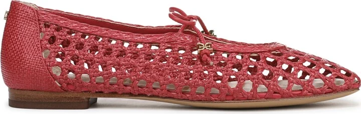 Sam Edelman Women's Marcie Mary Jane Flats - Bleached Beechwood, Saddle - Image 10