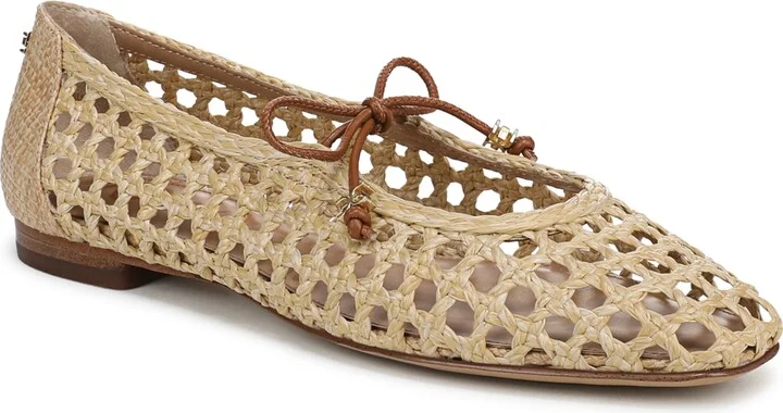Sam Edelman Women's Marcie Mary Jane Flats - Bleached Beechwood, Saddle