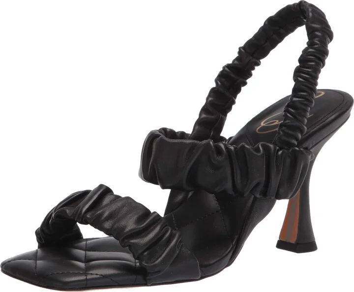 Sam Edelman Women's Marlena Heeled Sandal Black 7.5 Medium
