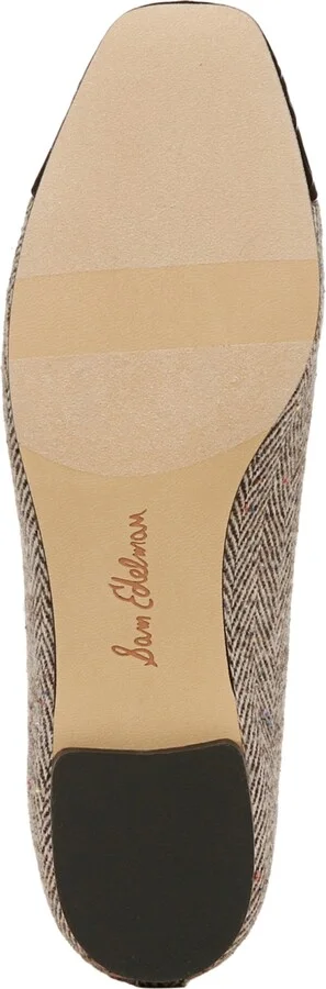 Sam Edelman Women's Marley Cap-Toe Ballet Flats - Brown Mult Tweed, Black - Image 5