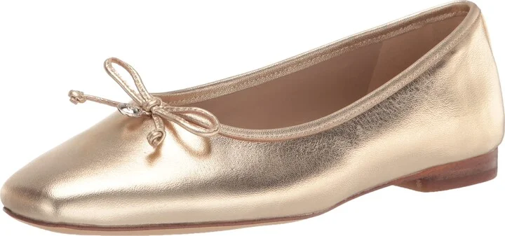 Sam Edelman Women's Meadow Flat Gold Leaf 8.5 Medium