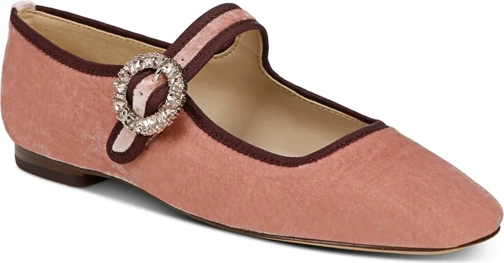 Sam Edelman Women's Michaela Glow Buckled Mary Jane Flats
