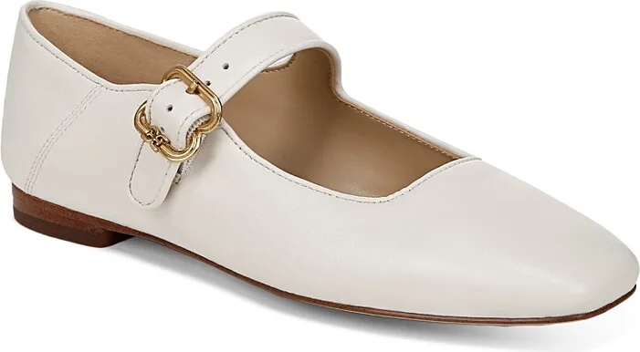 Sam Edelman Women's Michaela Square Toe Buckled Mary Jane Flats