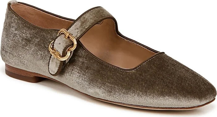 Sam Edelman Women's Michaela Square Toe Buckled Mary Jane Flats