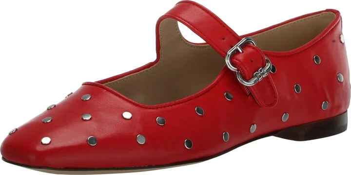 Sam Edelman Women's Michaela Stud Mary Jane Flat Heirloom Red 11 Medium