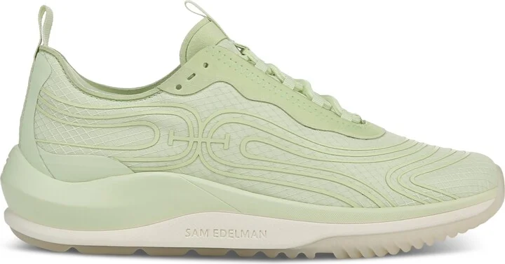 Sam Edelman Women's Miles Mixed-Media Lace-Up Sneakers - Image 10