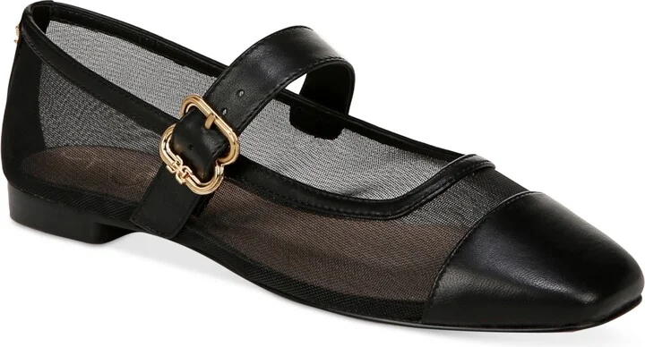 Sam Edelman Women's Miranda Mary Jane Mesh Ballet Flats