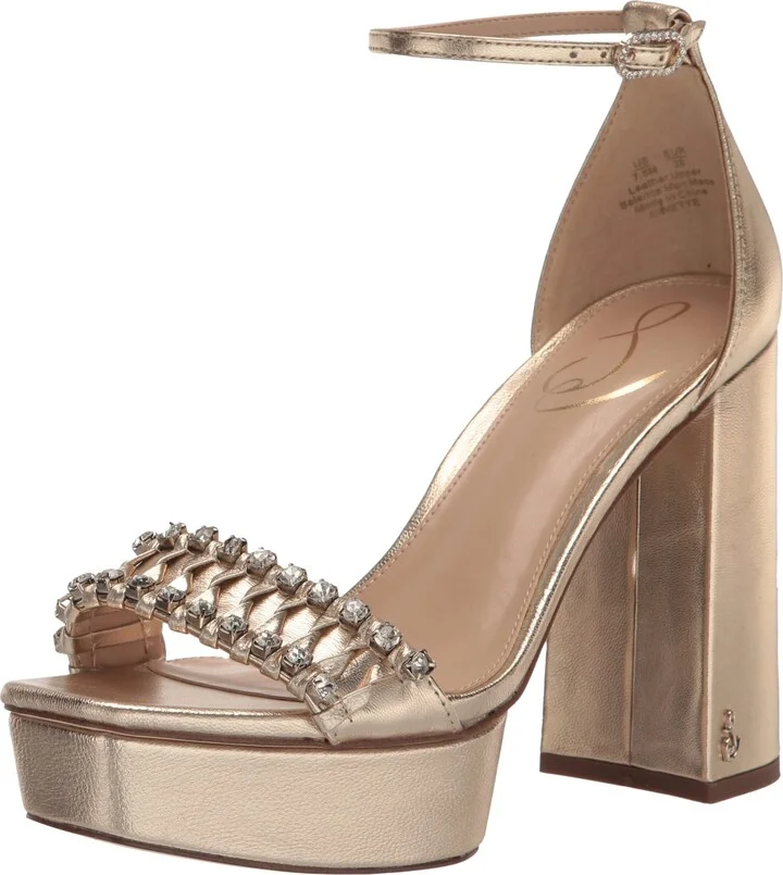 Sam Edelman Women's Ninette Platform Gold Leaf 10 Medium