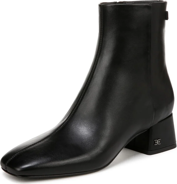 Sam Edelman Women's Paige Ankle Boot Black Leather 10.5 Medium