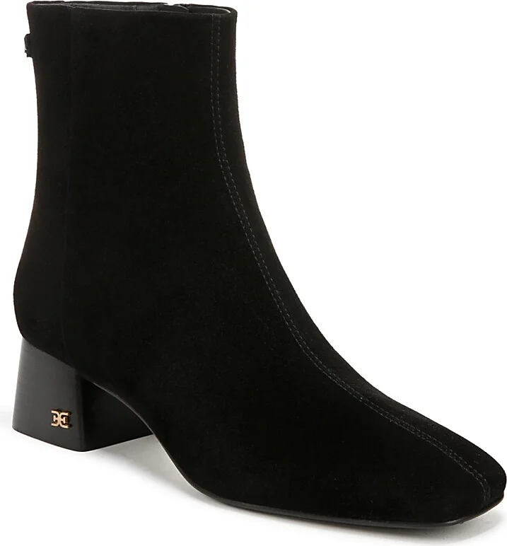 Sam Edelman Women's Paige Square Toe Block Heel Ankle Booties