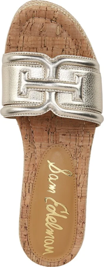 Sam Edelman Women's Pauleena Slide Wedge Sandals - Rich Cognac, Cuoio - Image 8