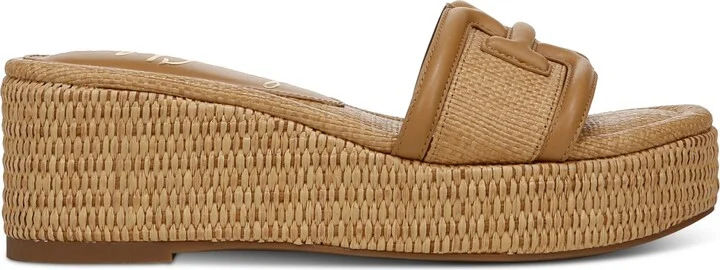 Sam Edelman Women's Pauleena Slide Wedge Sandals - Rich Cognac, Cuoio - Image 10