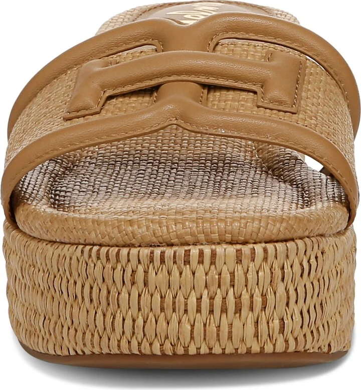 Sam Edelman Women's Pauleena Slide Wedge Sandals - Rich Cognac, Cuoio - Image 11