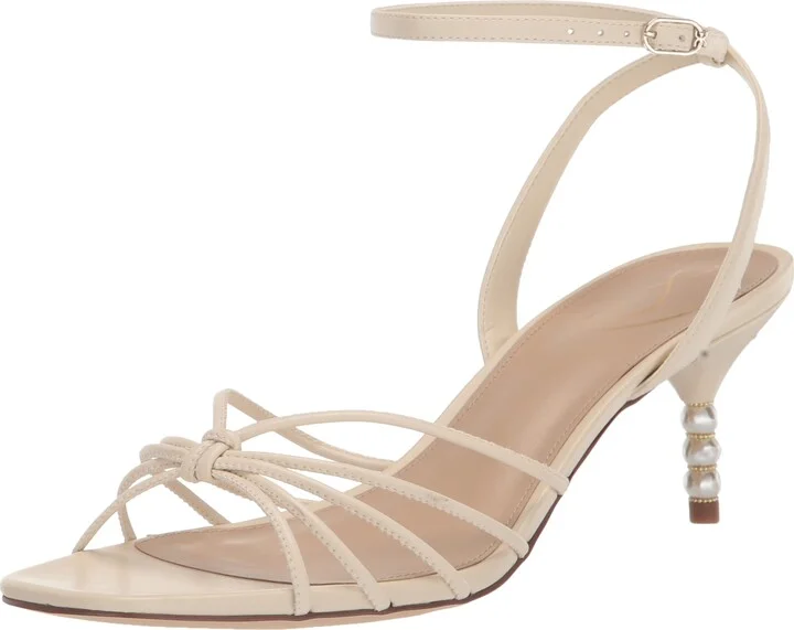 Sam Edelman Women's Philippa Heeled Sandal Modern Ivory 6.5 Medium