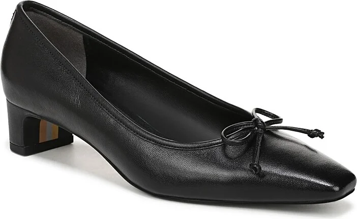 Sam Edelman Women's Rinda Leather Kitten Heel Pumps
