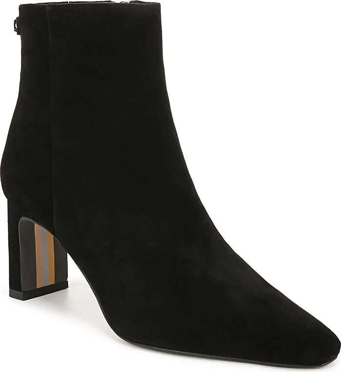 Sam Edelman Women's Saige Pointed Toe Mid Heel Ankle Booties