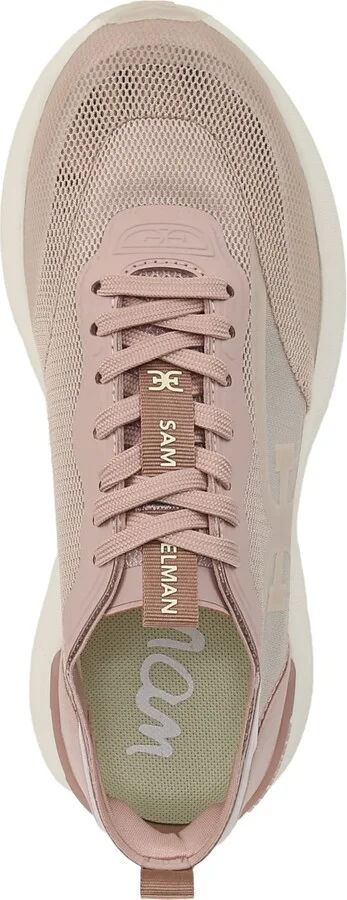 Sam Edelman Women's Sarita Mesh Lace-Up Sneakers - Beige, Rose Multi Mesh Fabric - Image 4