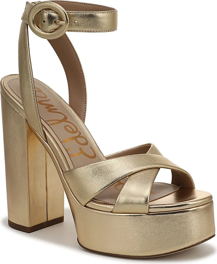 Sam Edelman Women's Savannah Leather Platform Sandals