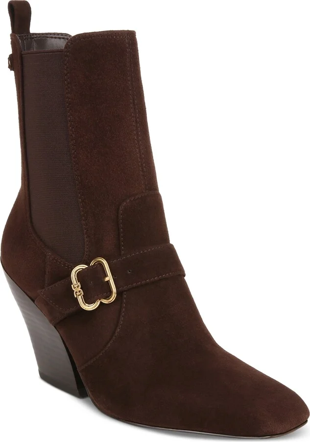 Sam Edelman Women's Suzette Buckled Western Dress Booties