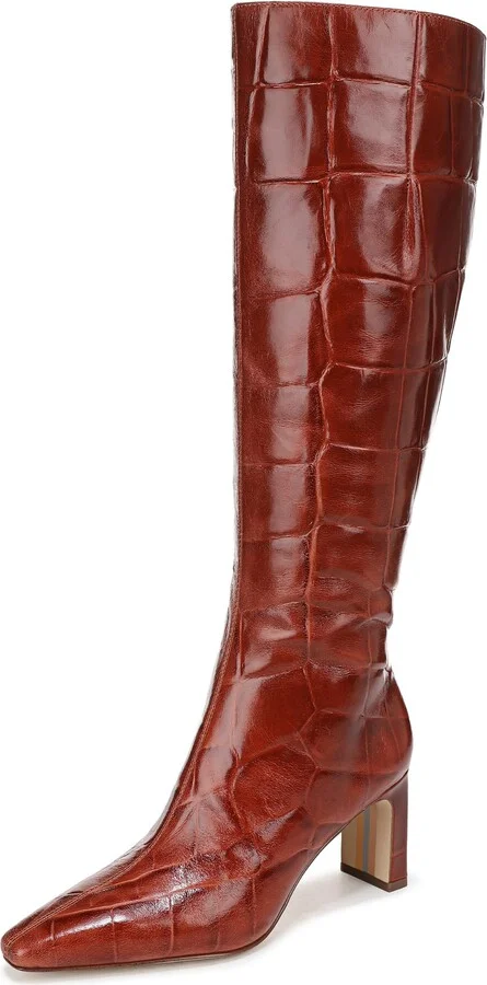 New Cognac Wide Calf