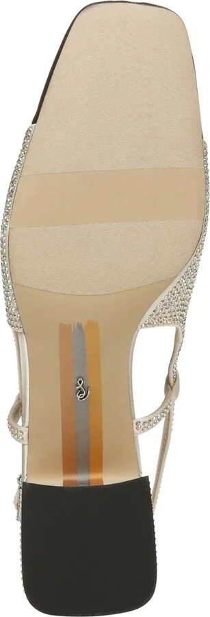Sam Edelman Women's Tarra Glitz Slip-On Slingback Pumps - Black/Ivory - Image 5